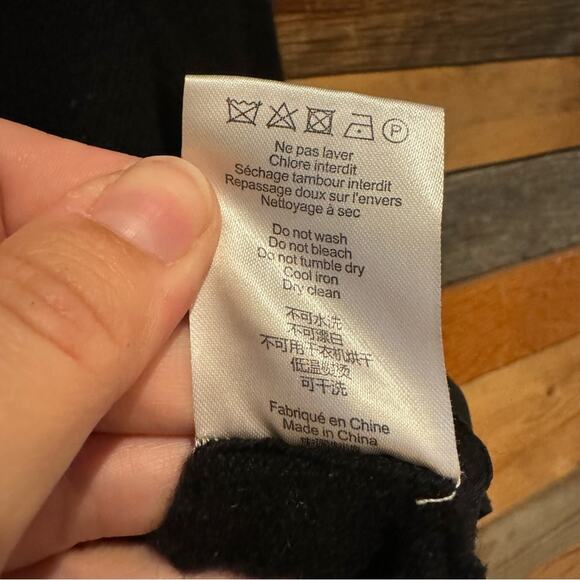 Ash Studio Paris Cashmere And Silk Skirted Crew Neck Sweater Black Sz S Minimal - Picture 10 of 11